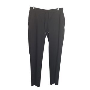 Dalia Black Pants Athleisure Lounge Pull On Medium Womens